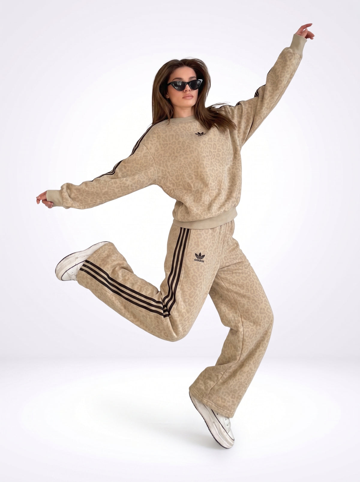 leopard adidas set