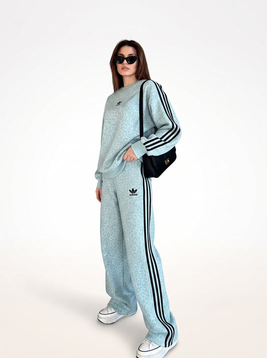 leopard adidas set