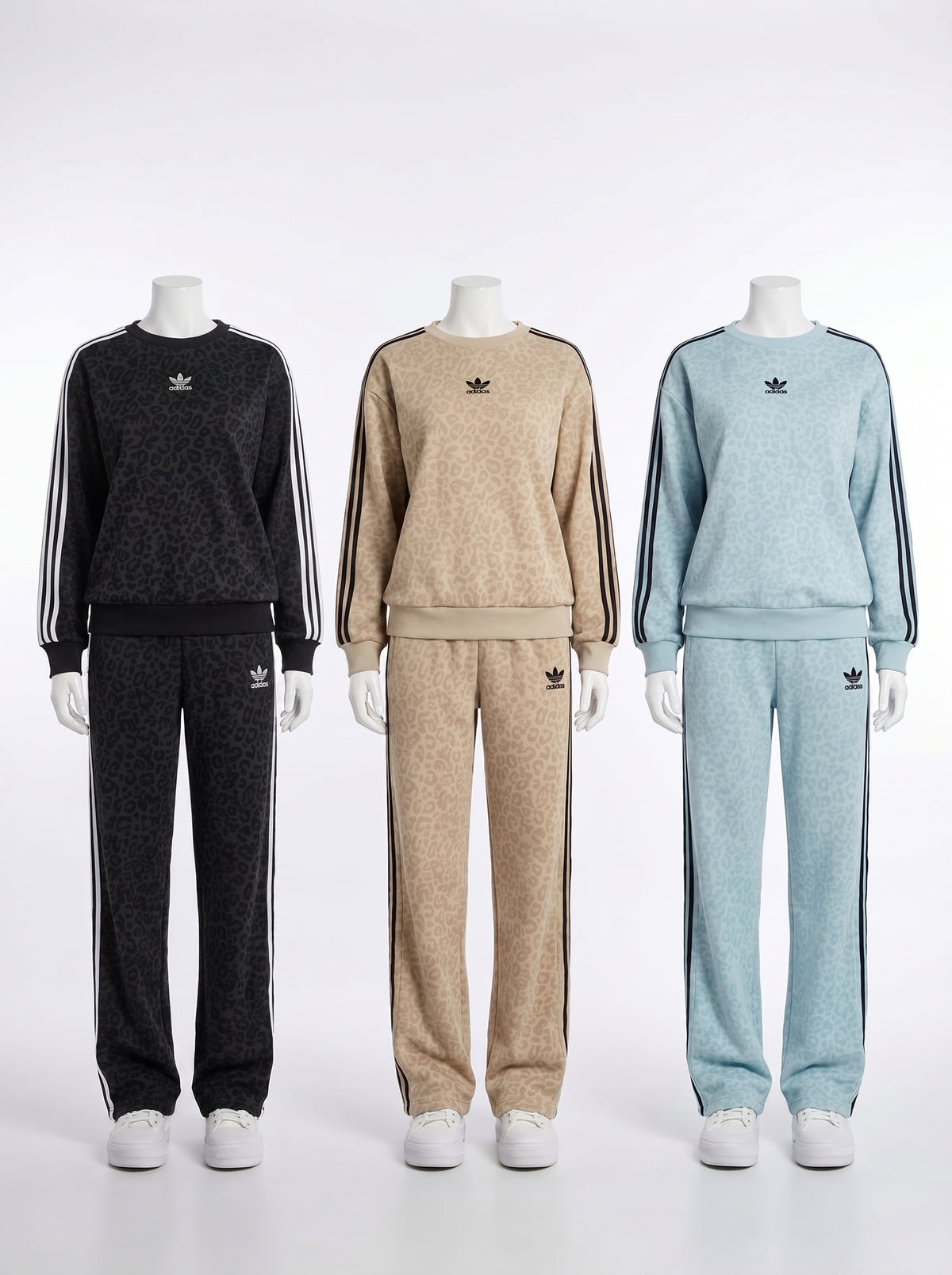 leopard adidas set